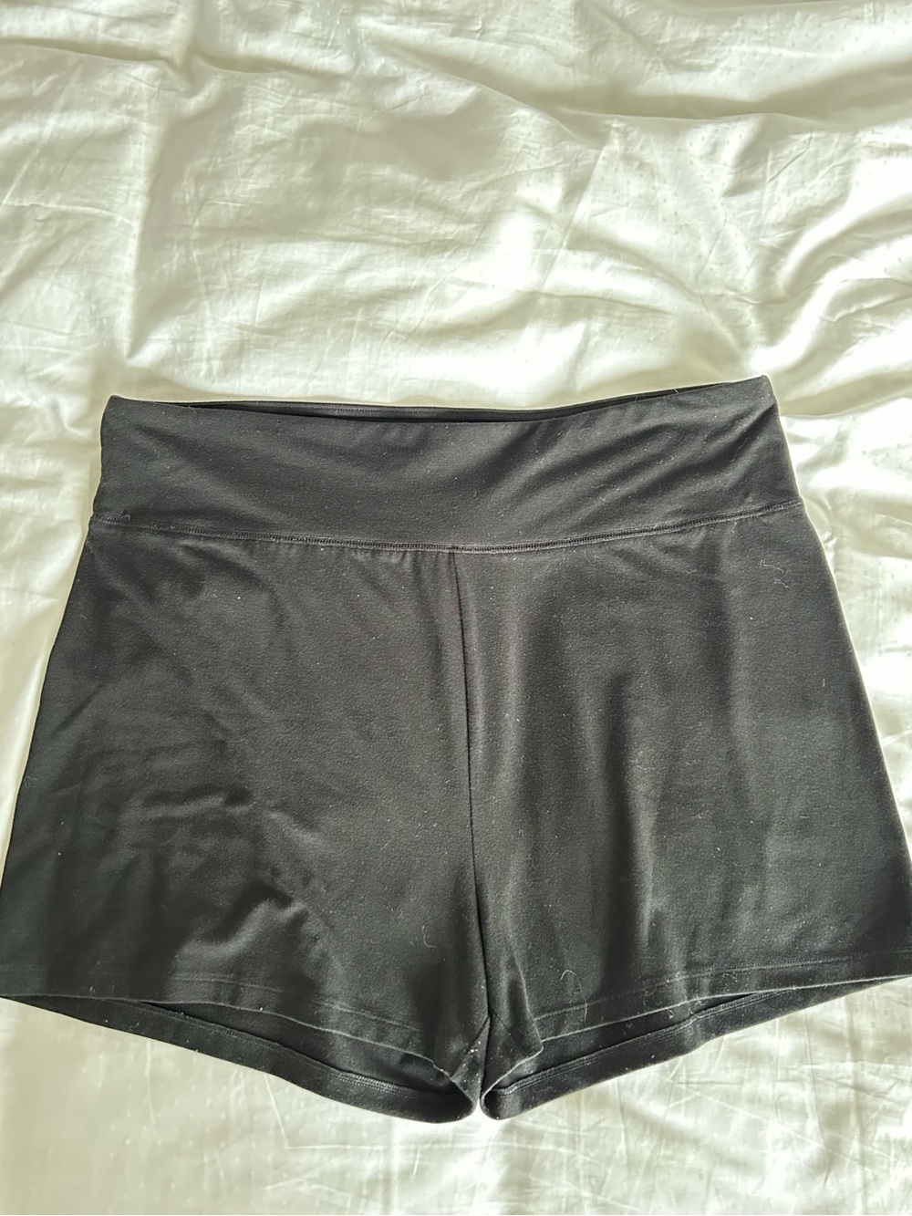 American Eagle Outfitters Black High-Waist Athletic Shorts